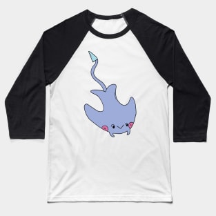 Funny Stingray, Cute Stingray, Kawaii Stingray Baseball T-Shirt